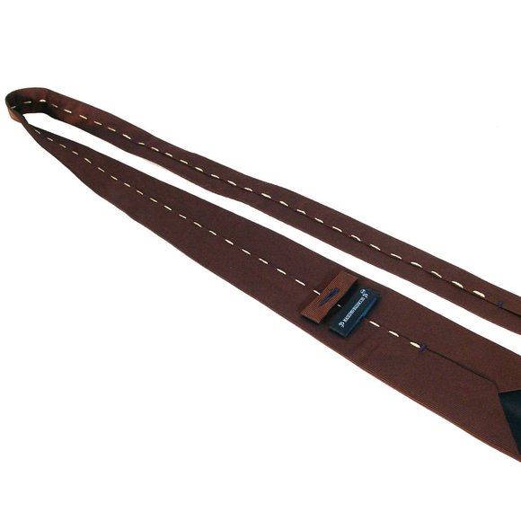 MASSIMO BIZZOCCHI Kiton Heavy 100% Silk Handmade Necktie 59" - Made in ITALY - Picture 4 of 6